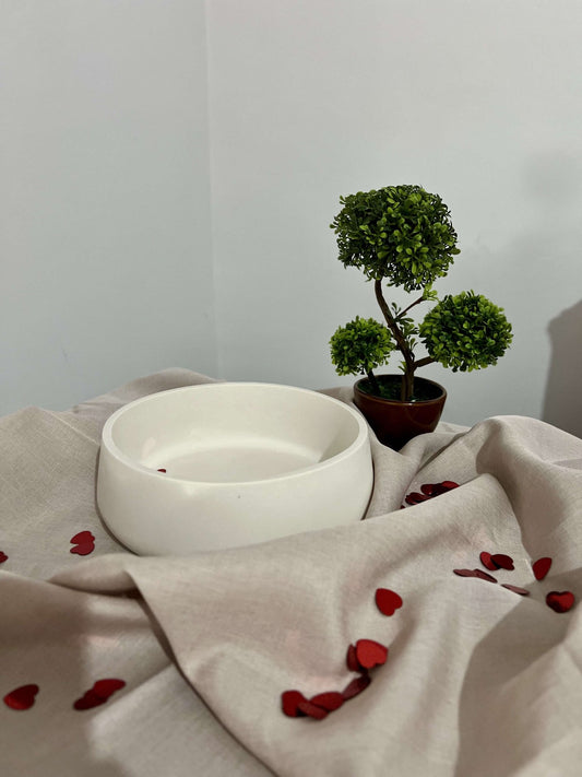 Recipient ceramic rotund mare - Allumer