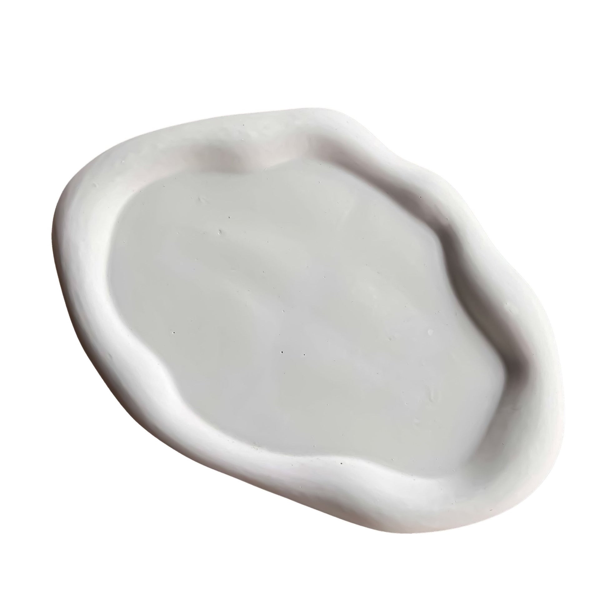 Tăviță în formă de nor din ceramică albă - Allumer