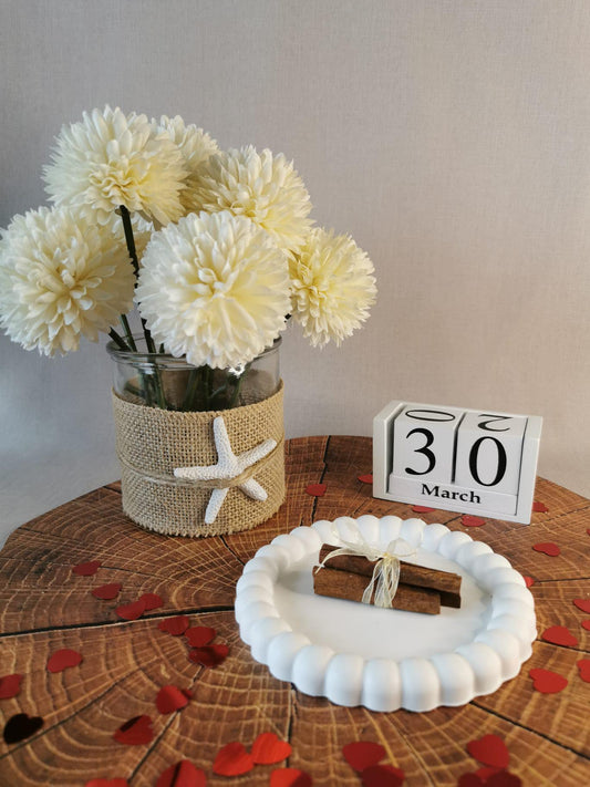 Tăviță rotundă cu relief fin de bule - Allumer